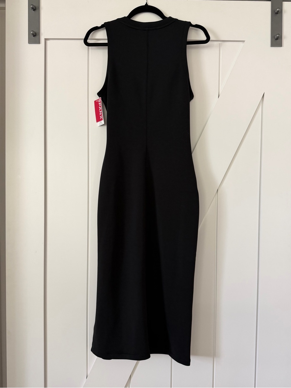 SPANX AirEssentials Draped Tank Black Midi Dress - Picture 9 of 12